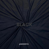 Plain Jersey Hijab - Black